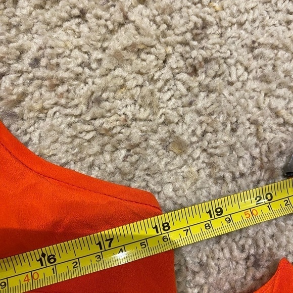 Derek Lam Women’s Silk Dress Red & Black Size 8 Knee Length Flowy Layered Dress - Picture 8 of 10